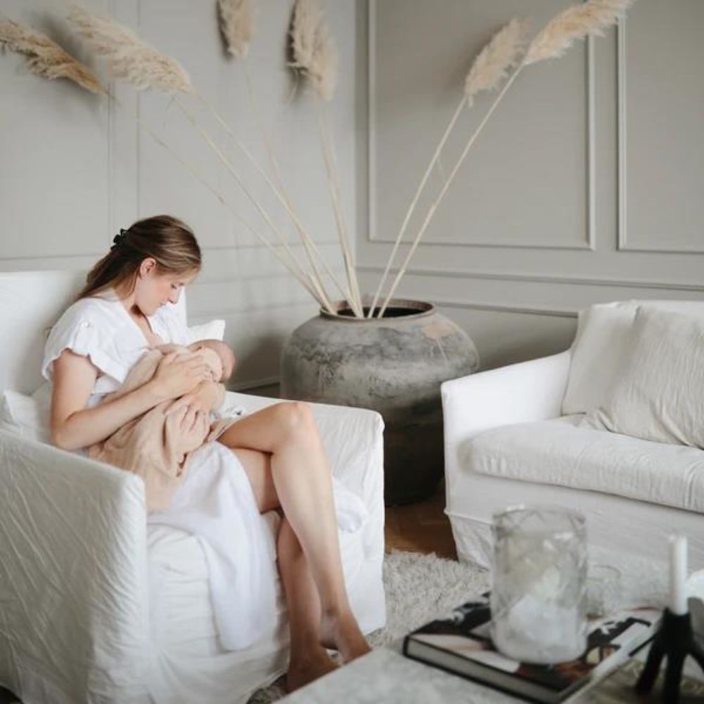 Mushie Musselin-Baby-Wickeldecke, Natural, Pucktuch aus 100% Bio-Baumwolle