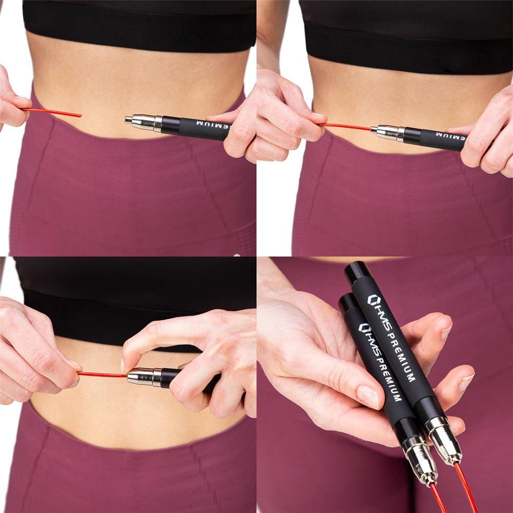 Aluminium Springseil verstellbar für Cardio und Fitness | HMS Premium SK60