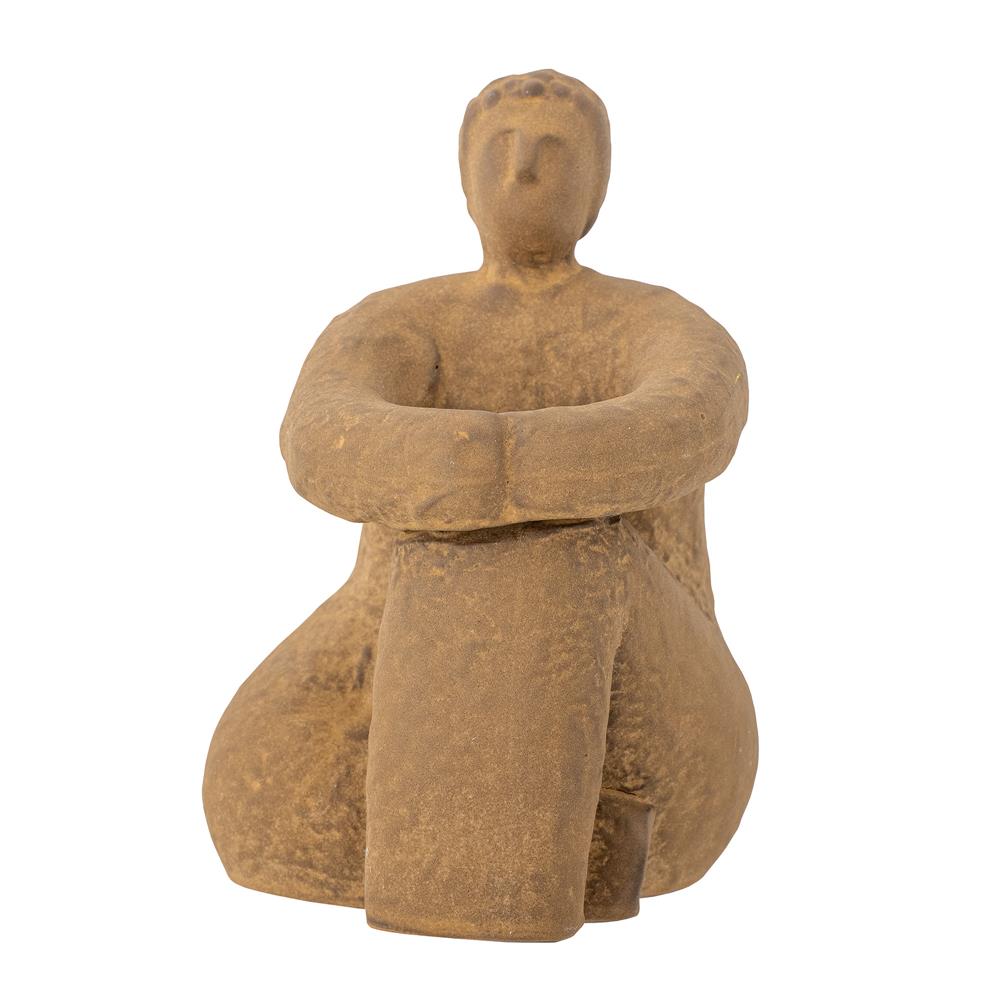 Bloomingville Sandhya Deko-Skulptur – Terrakotta in Braun für gemütliche Akzente