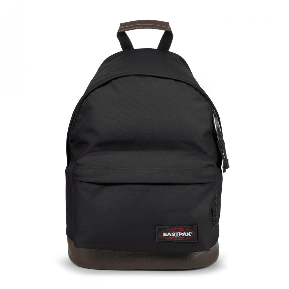 Eastpak WYOMING, Rucksack, Black (schwarz), 24L, mit Leder-Unterseite
