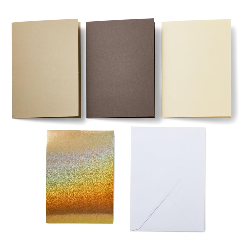 Cricut Cutaway Cards Neutral R40 Klebekarten mit Hintergrundblätter 12 Stück