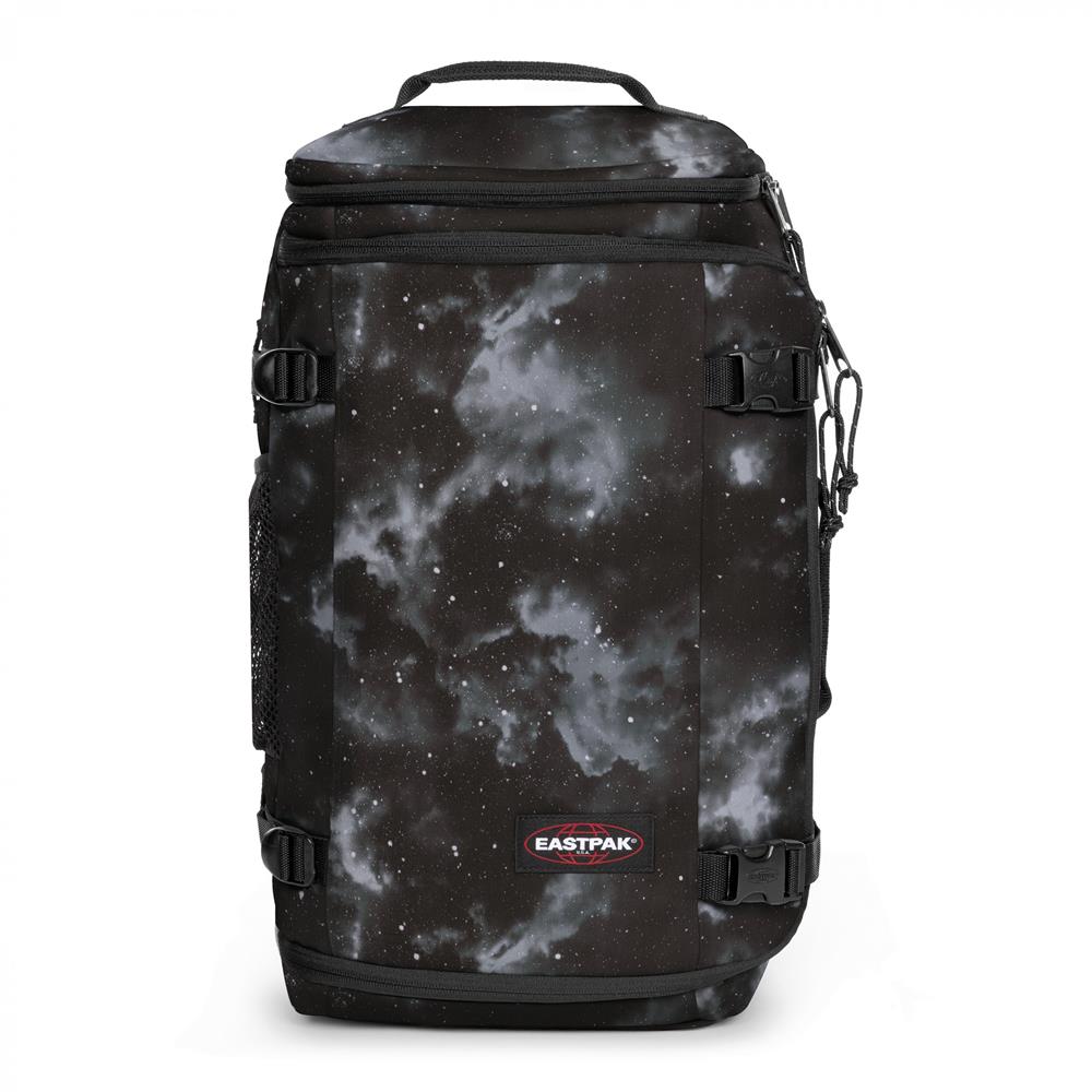 Eastpak CARRY PACK, Reiserucksack, Clouds Black (schwarz), 30L, Reisetasche mit Flaschenhalter und Laptopfach