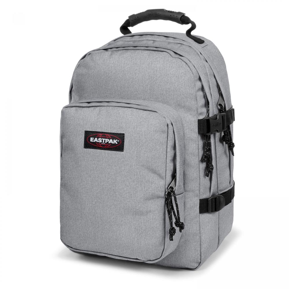 Eastpak PROVIDER, Großer Rucksack, Sunday Grey (grau), 33L, mit Flaschenhalter und Laptopfach
