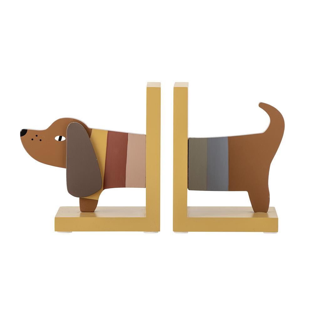 Bloomingville MINI Charlie Buchstütze als 2er Set in Gelb niedliche Dekoration fürs Kinderzimmer