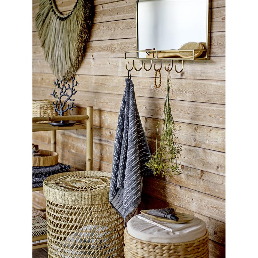 Bloomingville Connie Korb mit Deckel Natur/braun Seegras 2er Set Aufbewahrung dänisches Design