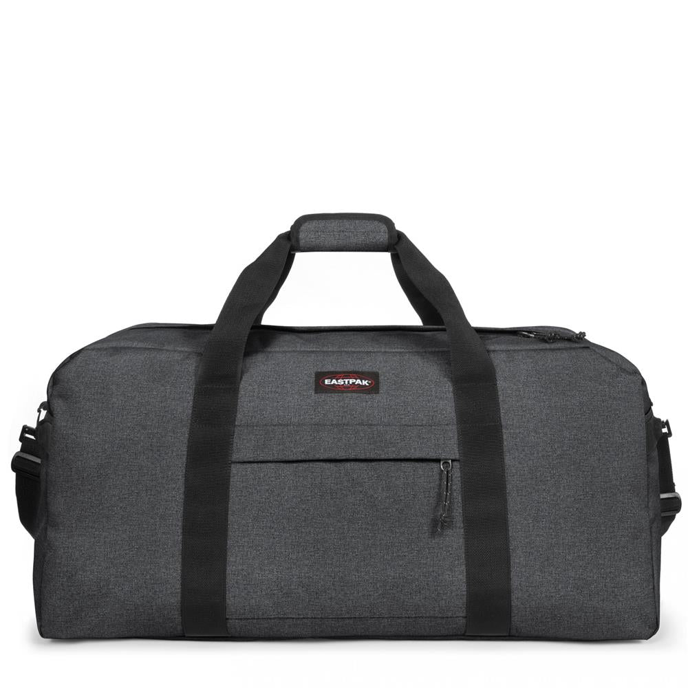 Eastpak TERMINAL +, Große Reisetasche, Black Denim (grau), 96L