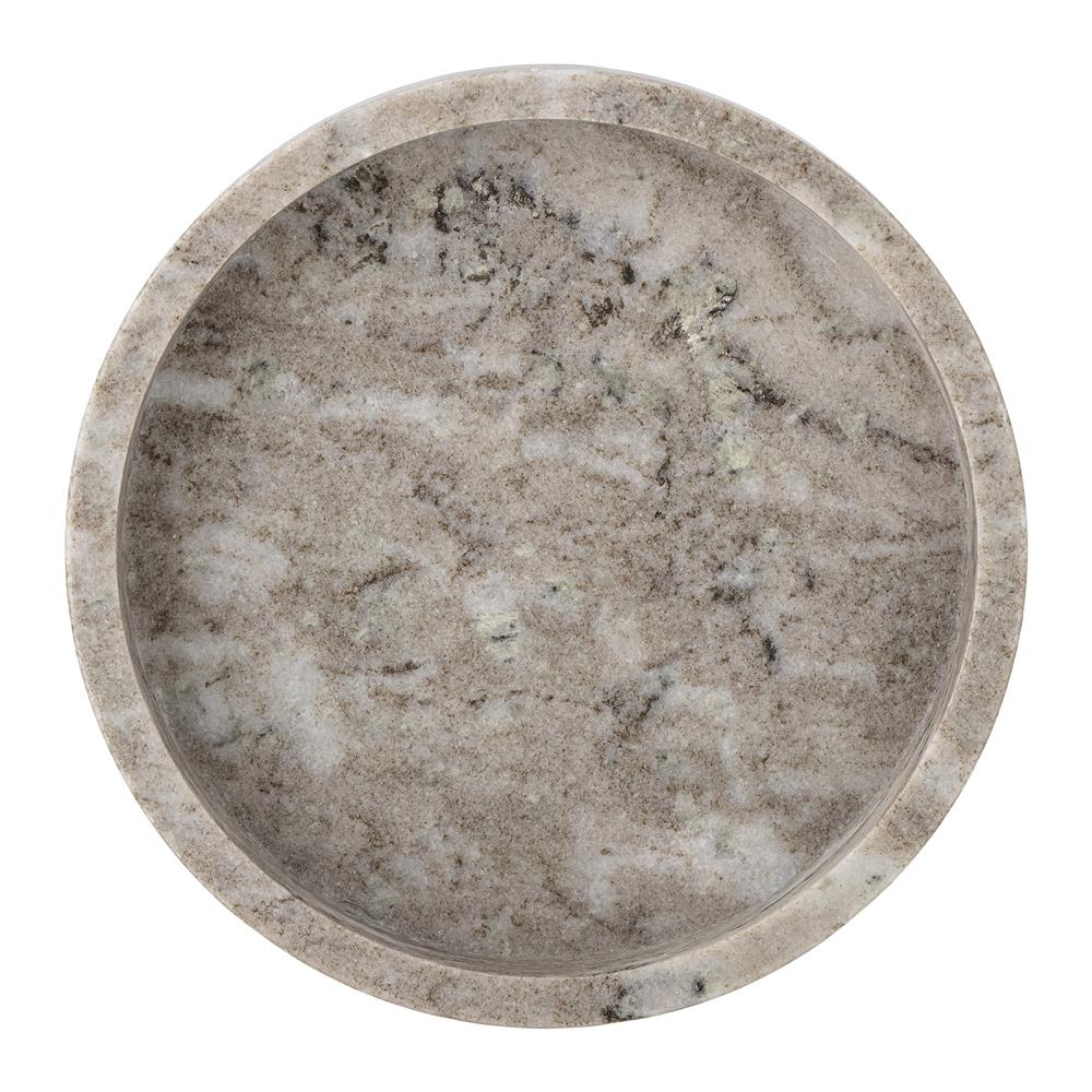 Bloomingville Ivette Tablett, rund, Marmor, 20 cm, dekorative elegante Schale