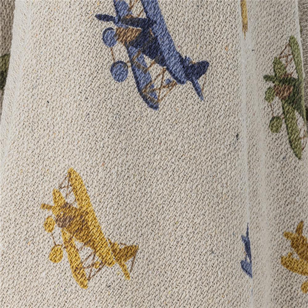 Bloomingville MINI Plane Decke, Flugzeuge, Recycelte Baumwolle, Kinderzimmer, dänisches Design