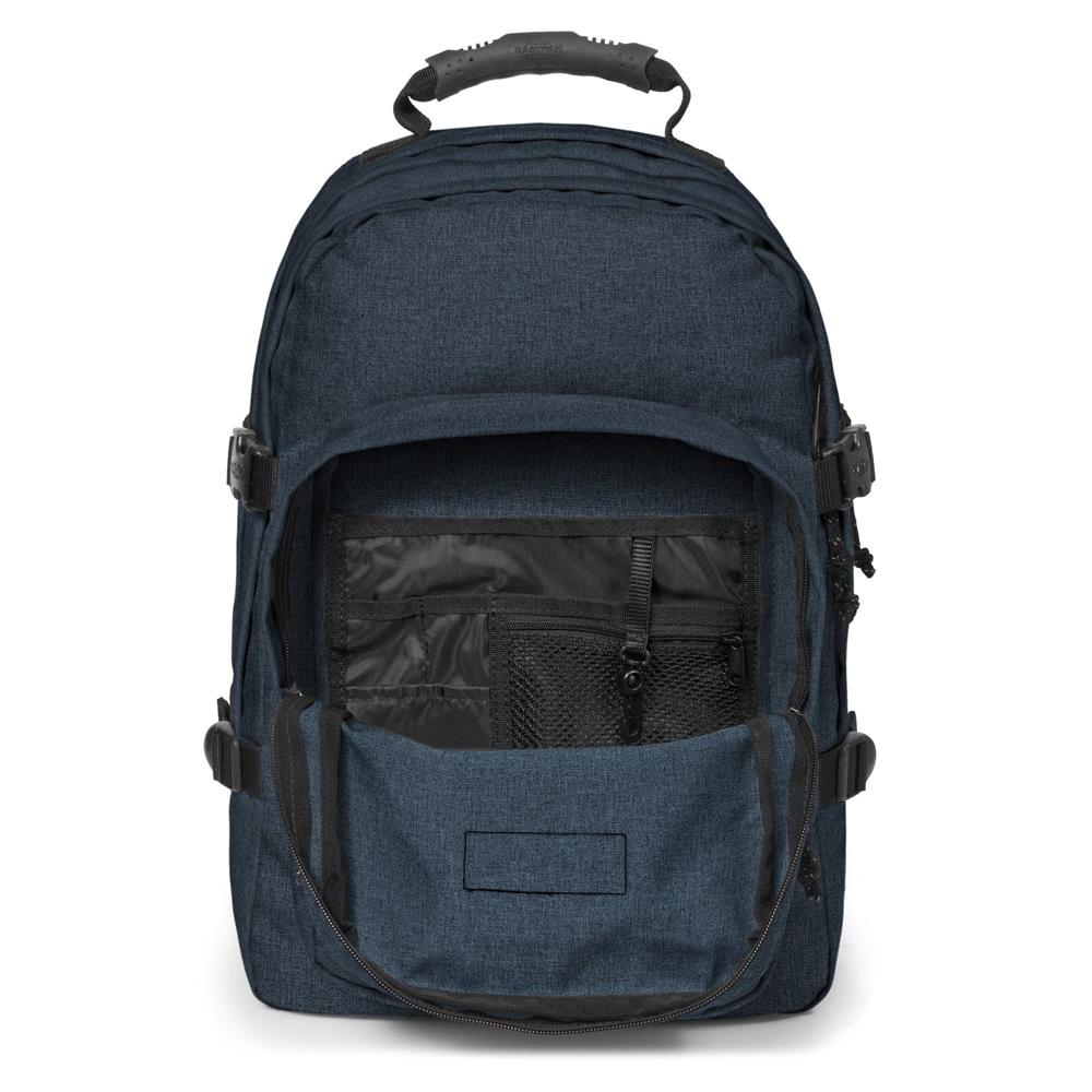 Eastpak PROVIDER, Großer Rucksack, Triple Denim (blau), 33L, mit Flaschenhalter und Laptopfach