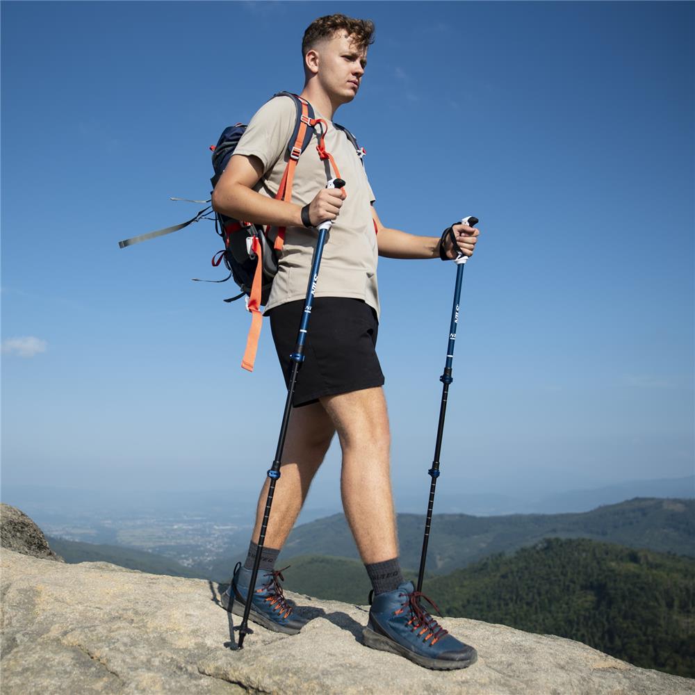 Trekkingstöcke Aluminium Wanderstöcke Blau | NILS TK8601
