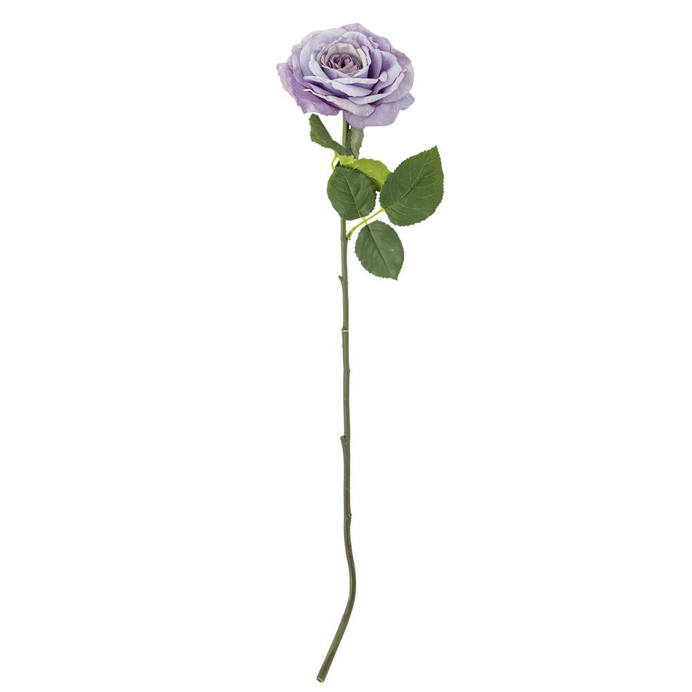 Bloomingville Rose Kunstblume Violett Rosenstrauß 66cm Dekostiel