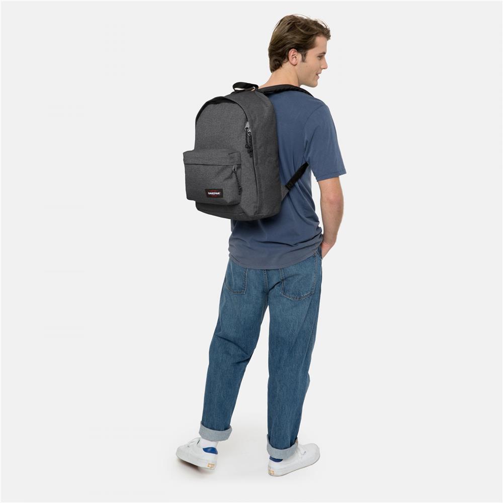 Eastpak OUT OF OFFICE, Rucksack, Black Denim (grau), 27L, mit Laptopfach