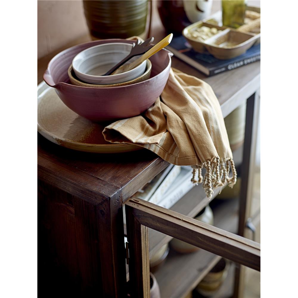 Bloomingville Calla Schale, 1,2 Liter, in Braun, aus Steingut, dänisches Design