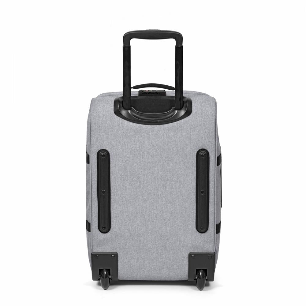 Eastpak TRANVERZ S, Kleiner Reisetrolley, Sunday Grey (grau), 42L, Rollkoffer mit 2 Rädern und TSA-Schloss