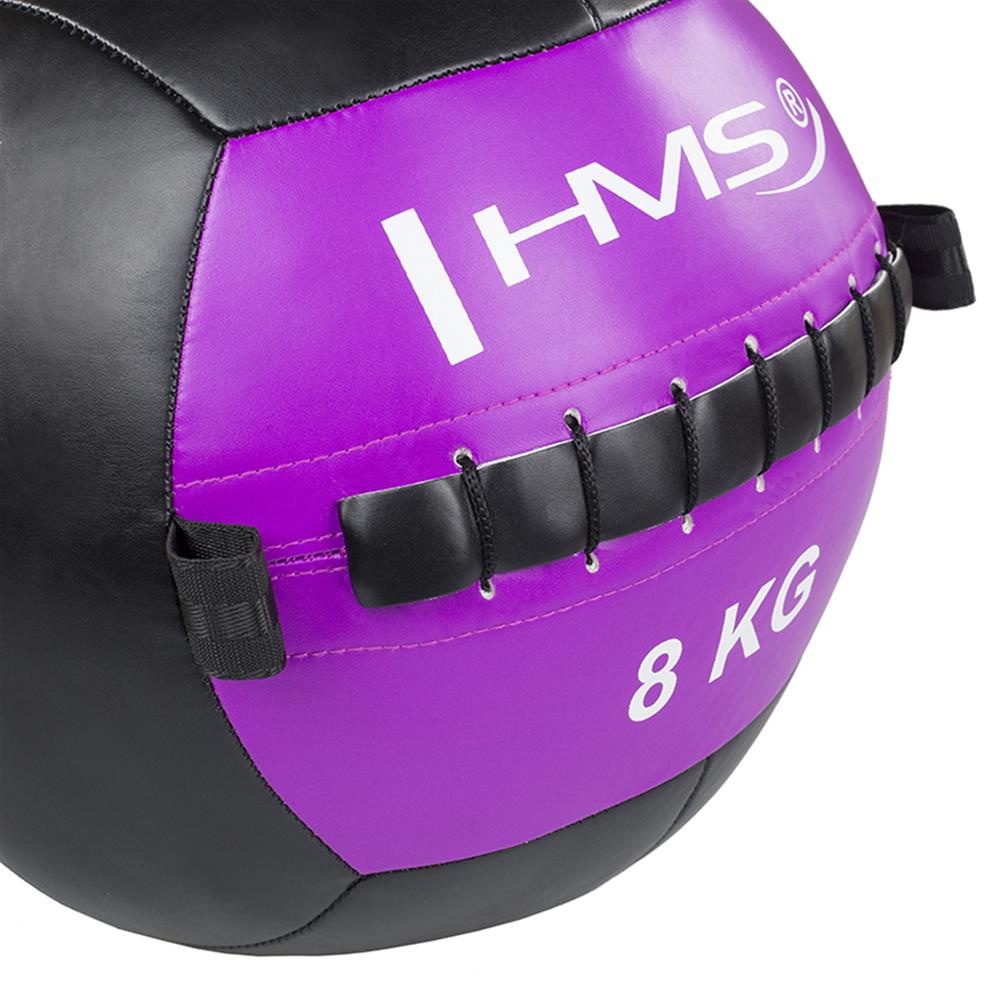 Wall Ball Medizinball 8 kg Trainingsball für Functional Training Violett | HMS WLB8
