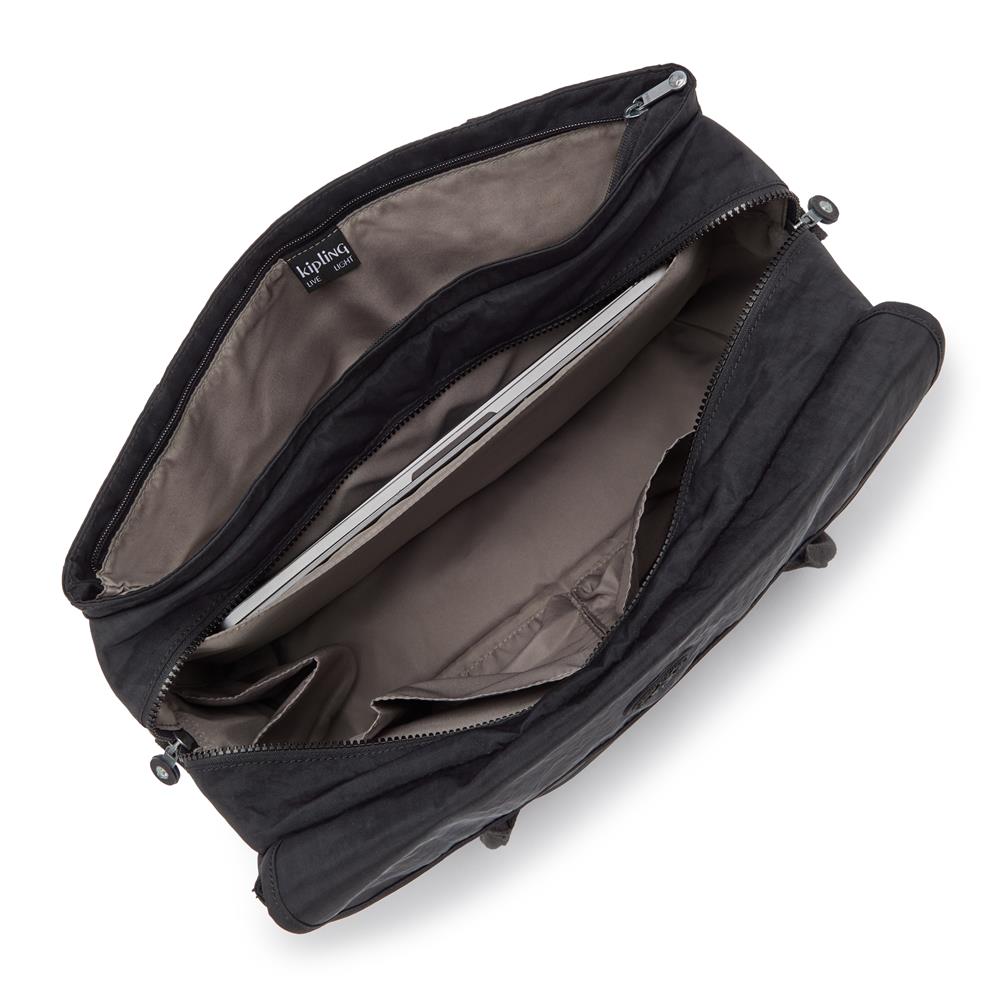Kipling SUPERWORKER, Arbeitstasche mit 15-Zoll-Laptopfach, 18,5L, Black Noir (schwarz)
