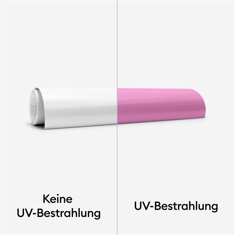 Cricut Iron-On mit UV-aktivierter Farbveränderung in Weiß - Rot 1 Rolle 30,5x48,2cm