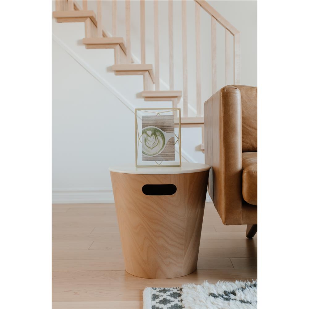 Umbra Prisma Geometrischer Bilderrahmen zum Aufhängen oder Aufstellen Messing 30 x 25 x 8 cm