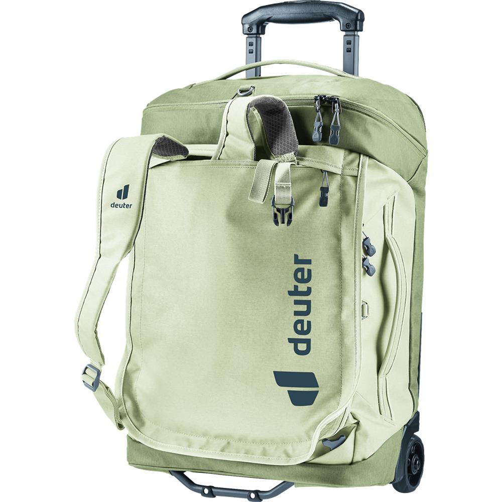 deuter Duffel Pro Movo 36, Reisetrolley, mineral-grove (grün), auch als Rucksack tragbar