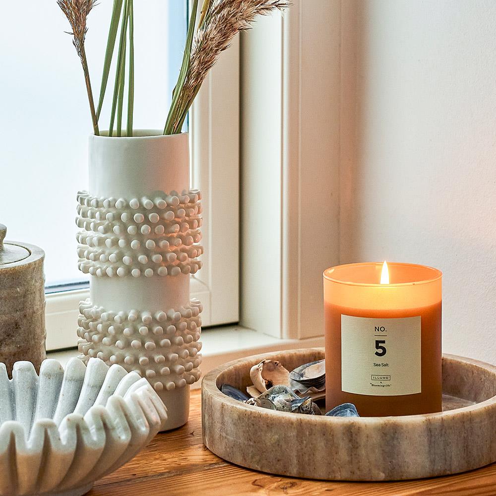 Bloomingville Ivette Tablett, rund, Marmor, 20 cm, dekorative elegante Schale