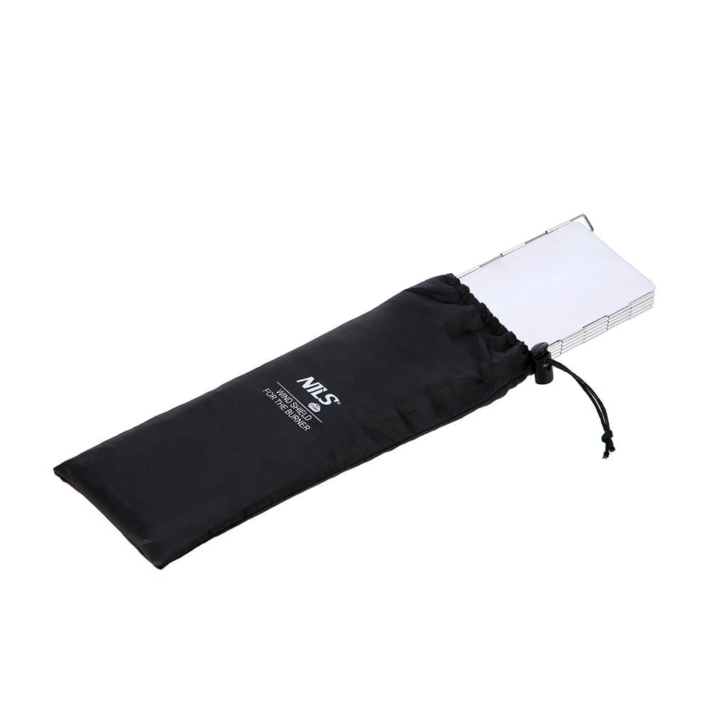 NILS CAMP Windschutz für Gaskocher faltbar - Camping Windschutz aus Aluminium für Outdoor Küche