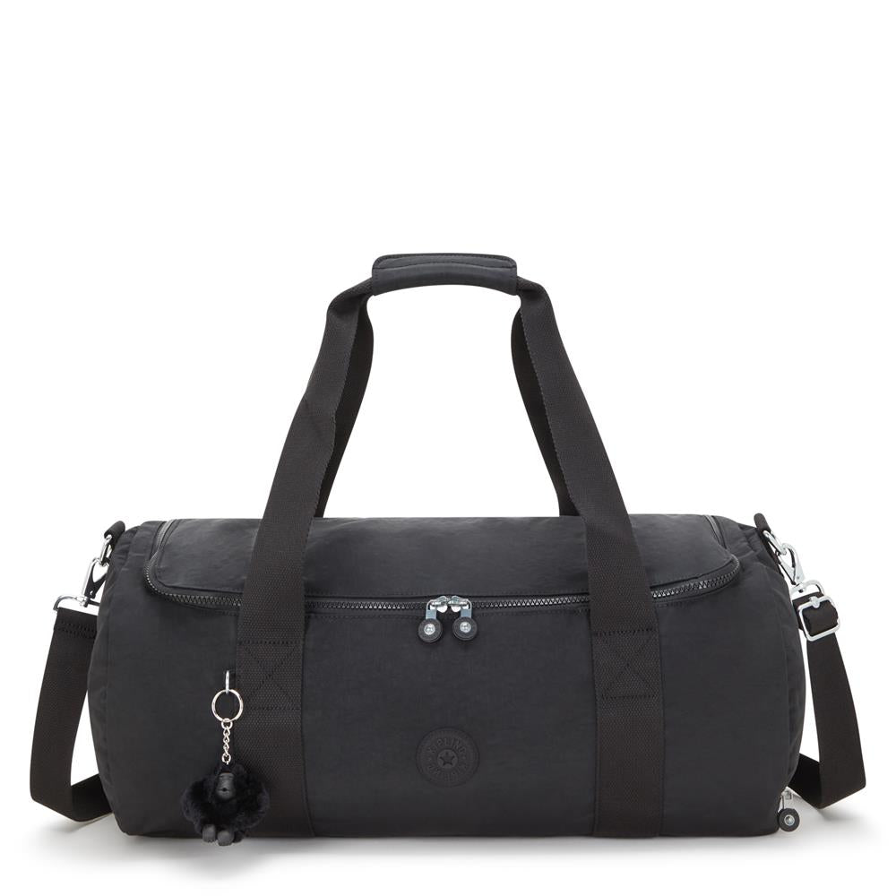 Kipling ARGUS S, Kleine Reisetasche, Black Noir (schwarz), 35L, Seesack mit Schuhfach