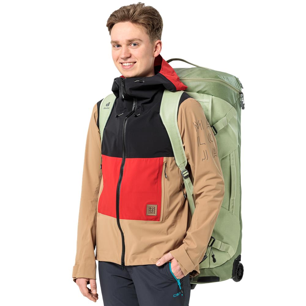 deuter Duffel Pro Movo 90, Reisetrolley, mineral-grove (grün), Rollkoffer mit 2 Rädern
