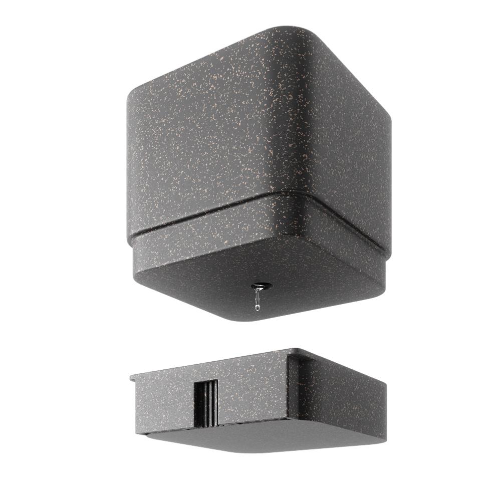 Umbra Cubiko Wandpflanzkasten mit 4 Pflanztöpfen, vertikale/horizontale Ausrichtung, in Schwarz