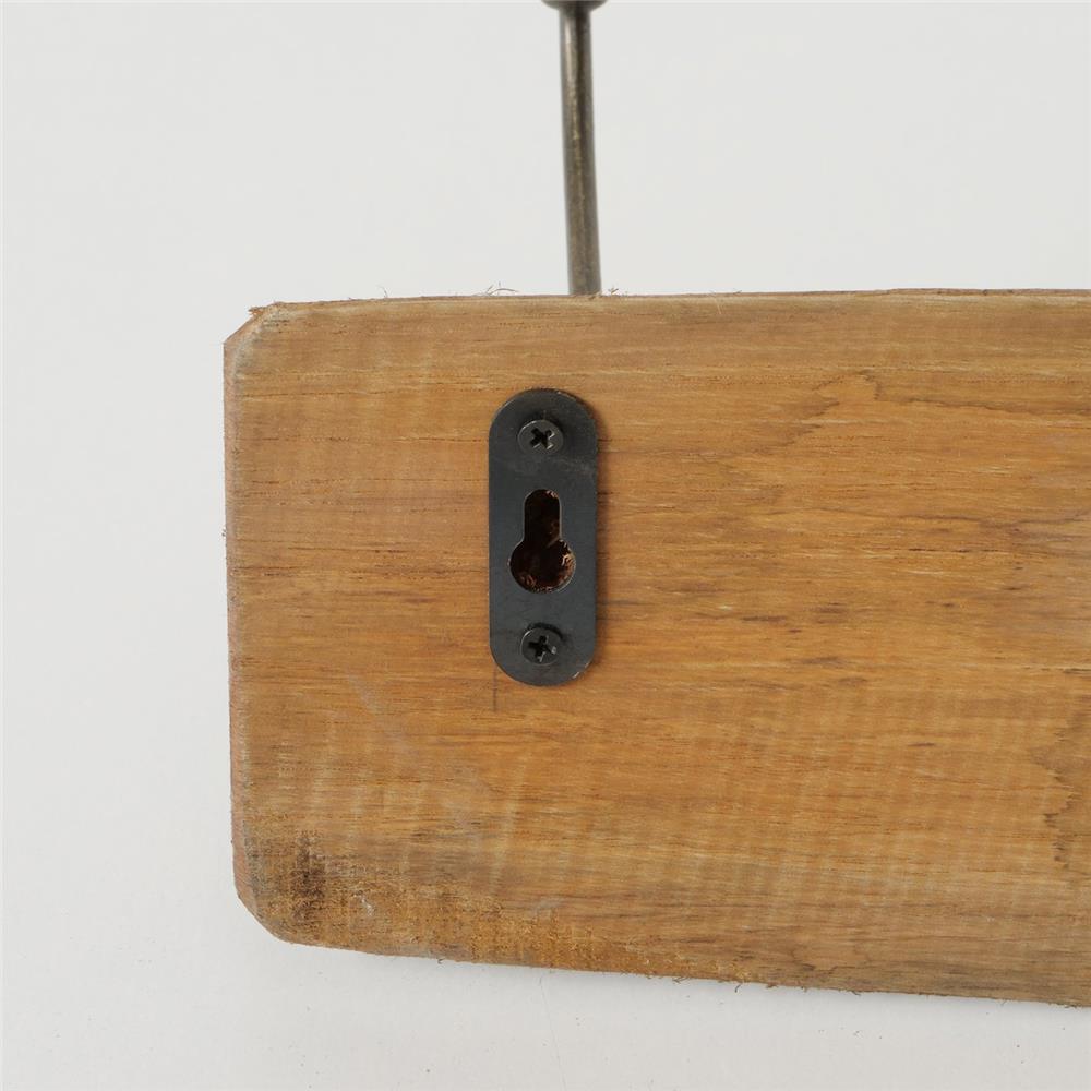 BOLTZE Garderobenleiste Brando Eichenholz 5 Haken 10 x 55 cm