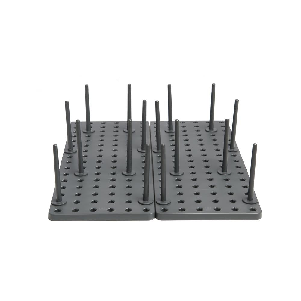 Umbra Peggy Einsatz für Küchenschränke und Schubladen 2er Set Anthrazit Schubladenorganizer