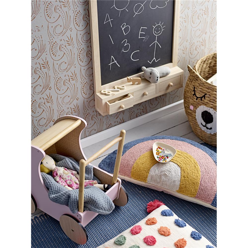Bloomingville MINI Higma Kindertafel Natur Paulowniaholz Schreibtafel Kreidetafel dänisches Design