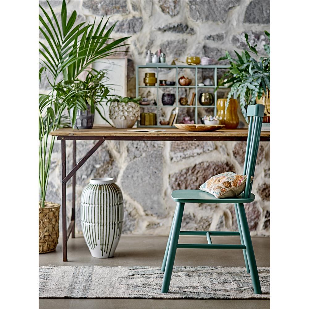 Bloomingville Delara Teppich aus Wolle in Grün, 240x60 cm