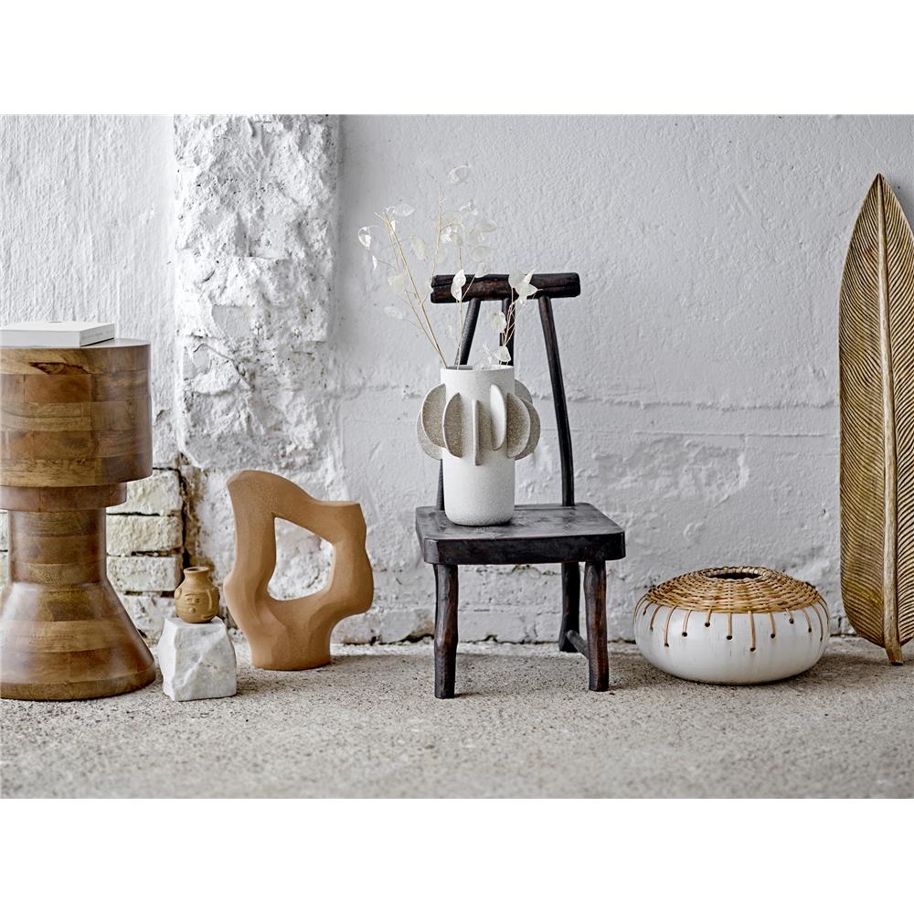 Bloomingville Dede Dekovase in Braun 7,5cm aus Terrakotta