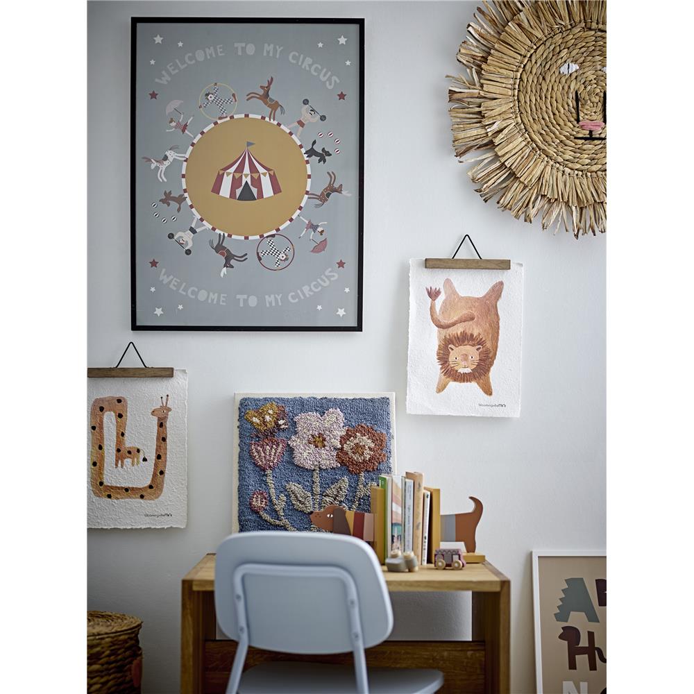 Bloomingville MINI Fritza Poster 2er Set, 25x35 cm, aus Papier mit Löwen- und Giraffen-Motiv