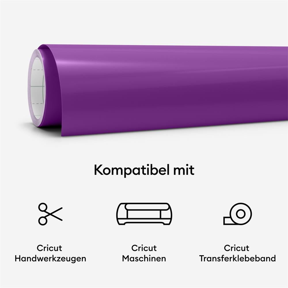 Cricut Wärmeaktivierte Vinyl Folie HOT Lila Farbveränderung gestalten dekorieren Vinylaufkleber