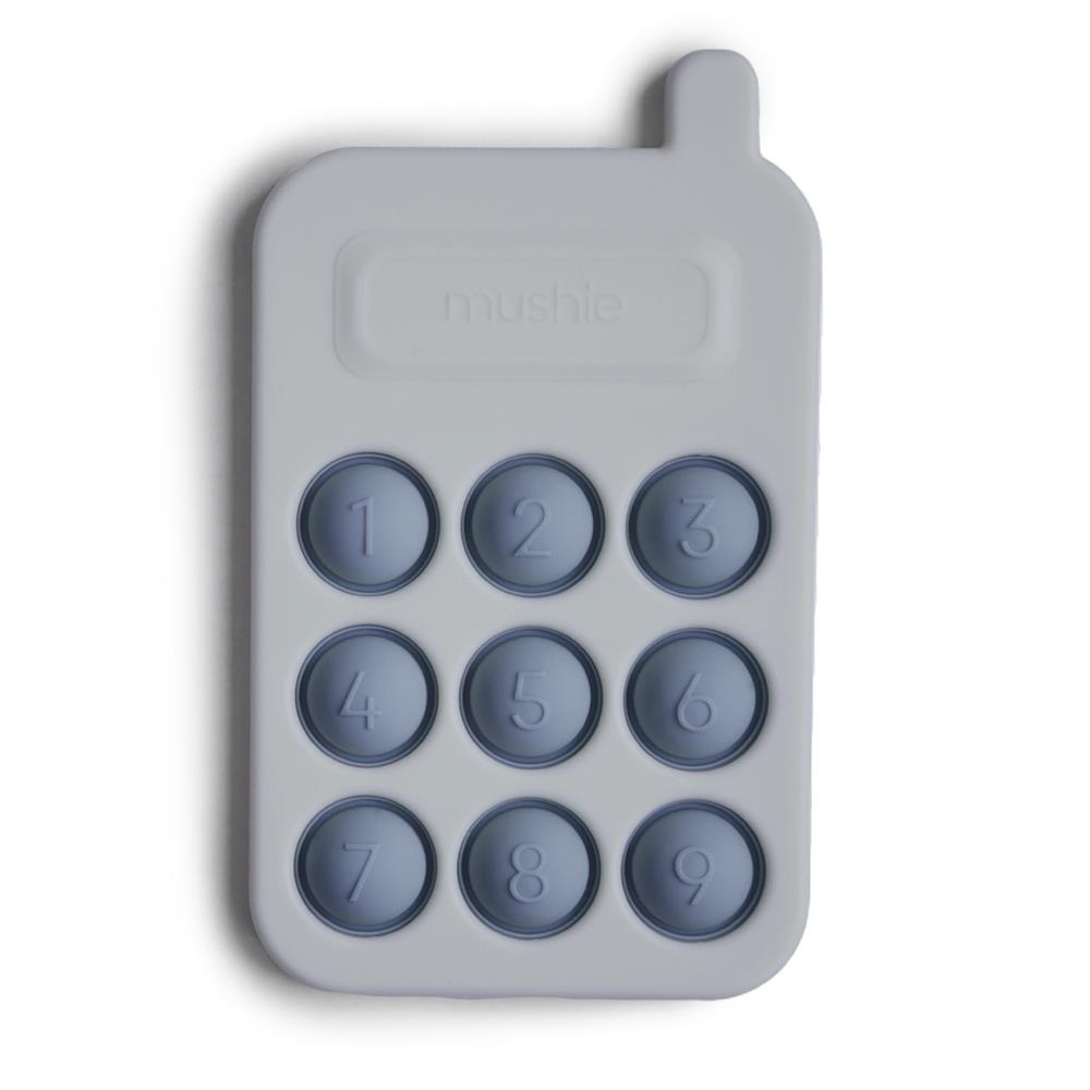 Mushie Sensorik-Spielzeug Telefon, Tradewinds, aus Silikon, BPA-frei