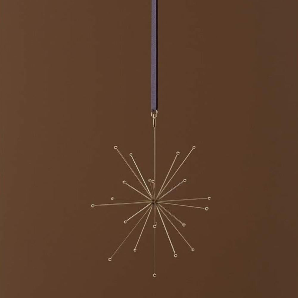 OYOY Pearl Christbaumspitze – Stern aus vermessingtem Edelstahl, abnehmbar