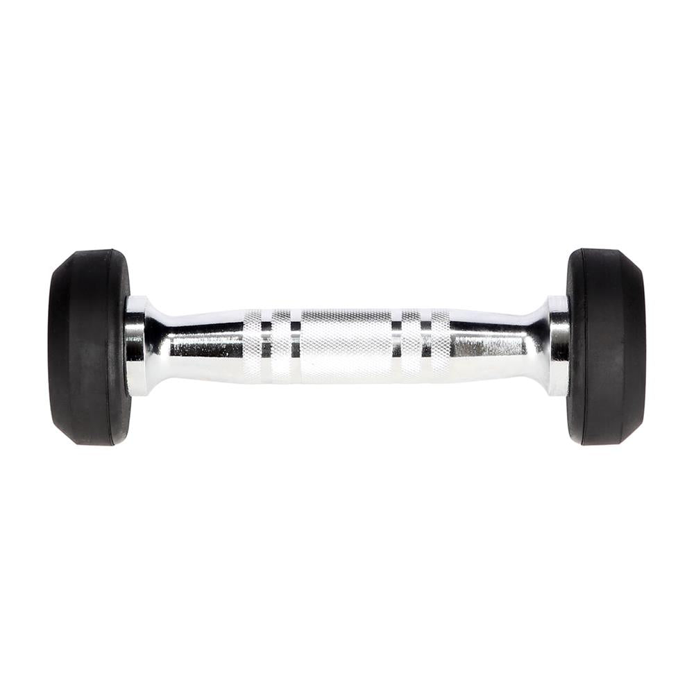 Kurzhantel 8 kg gummiert rund Schwarz | HMS HG PRO