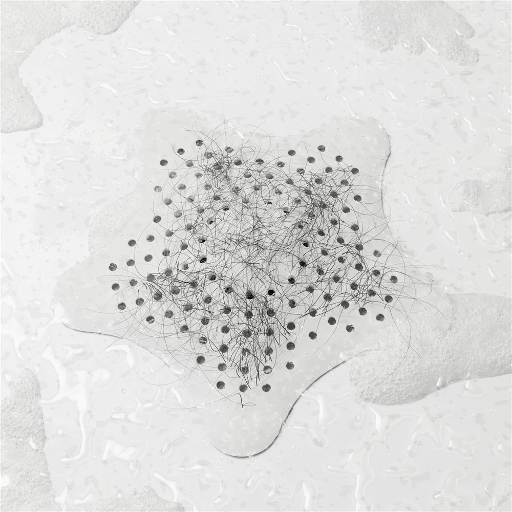 Umbra Starfish Abfluss Haarfänger mit Saugnäpfen, Silikon Abflusssieb, in Weiß