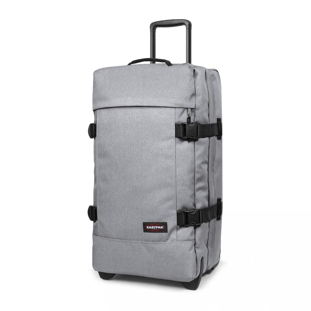 Eastpak TRANVERZ M, Reisetrolley, Sunday Grey (grau), 78L, Rollkoffer mit 2 Rädern und TSA-Schloss