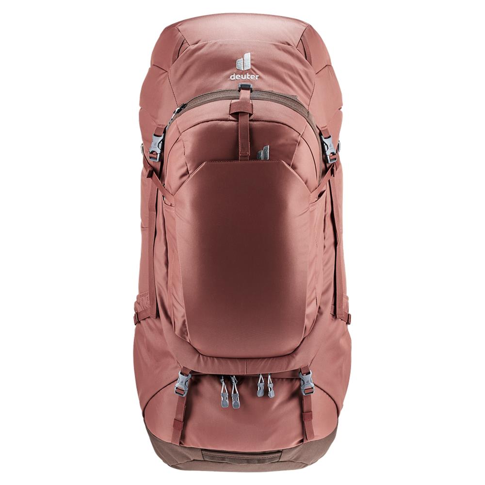 deuter Voyager 60+10 SL, Reiserucksack, caspia-raisin (rot), 60L