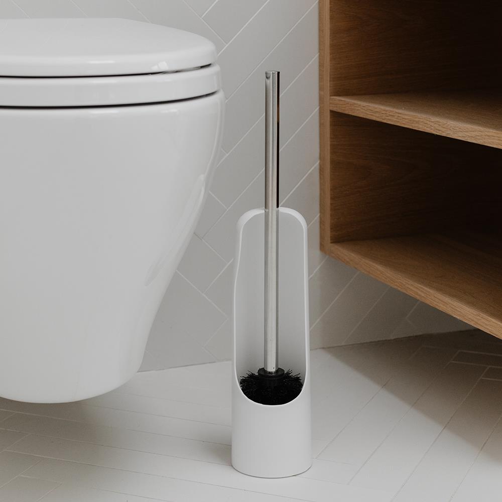 Umbra Touch Toilettenbürstenhalter, WC-Garnitur, WC-Bürste mit Halter, in Weiß