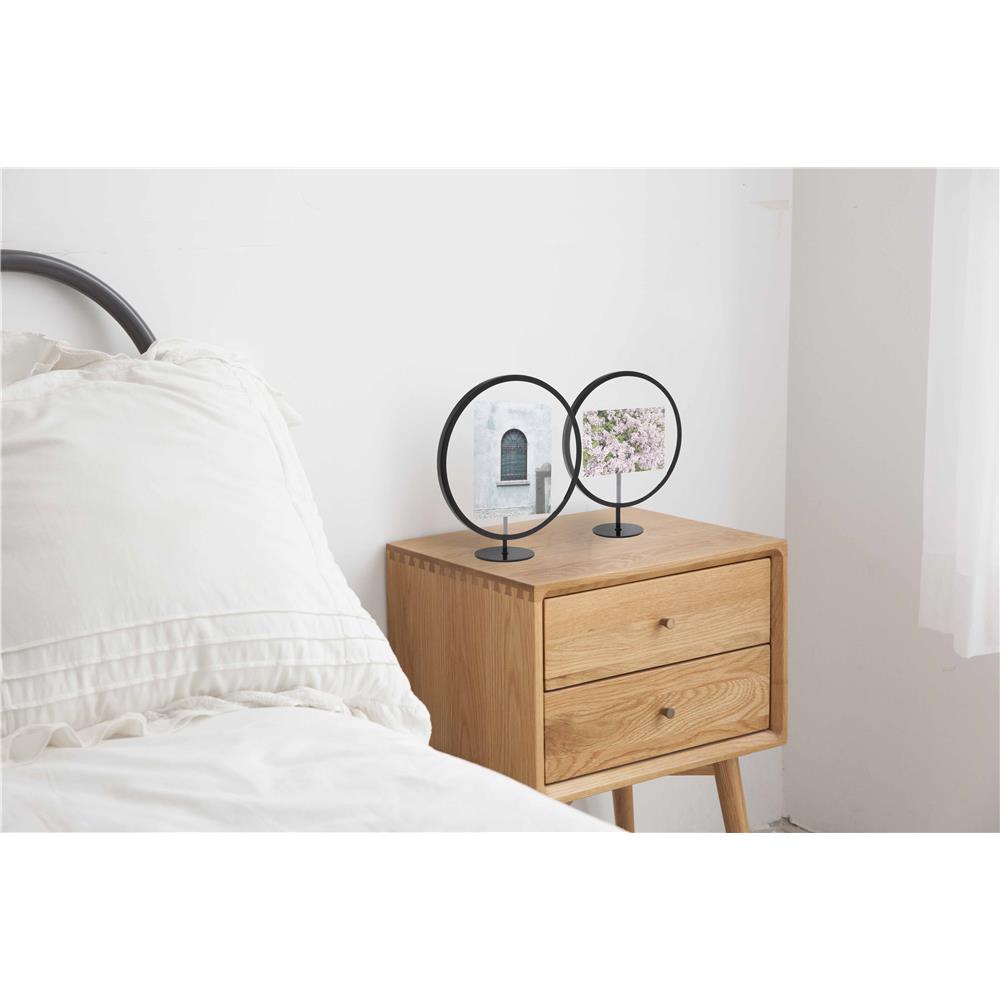 Umbra Infinity Runder Bilderrahmen für Fotoformat 13x18cm in Schwarz