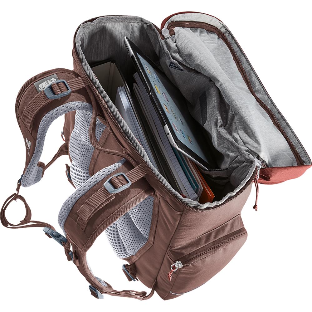 deuter Scula, Schulrucksack, raisin-caspia (braun), 30L, Schulranzen