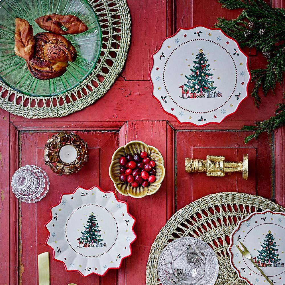 Bloomingville Kaddy Servierschale – Grünes Statement-Piece aus recyceltem Glas