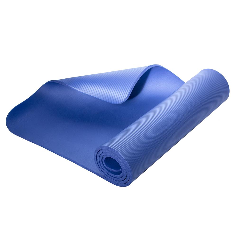 Yogamatte 183 x 61 x 1 cm Fitnessmatte Blau Gymnastikmatte rutschfest | HMS YM03