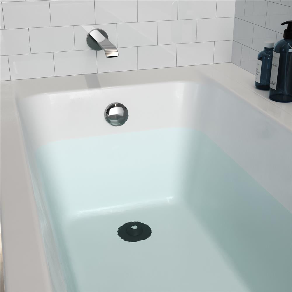 Umbra Flex Badewannenstöpsel, Haarsieb, Abflusssieb für Dusche, Badewanne, Waschbecken, in Schwarz