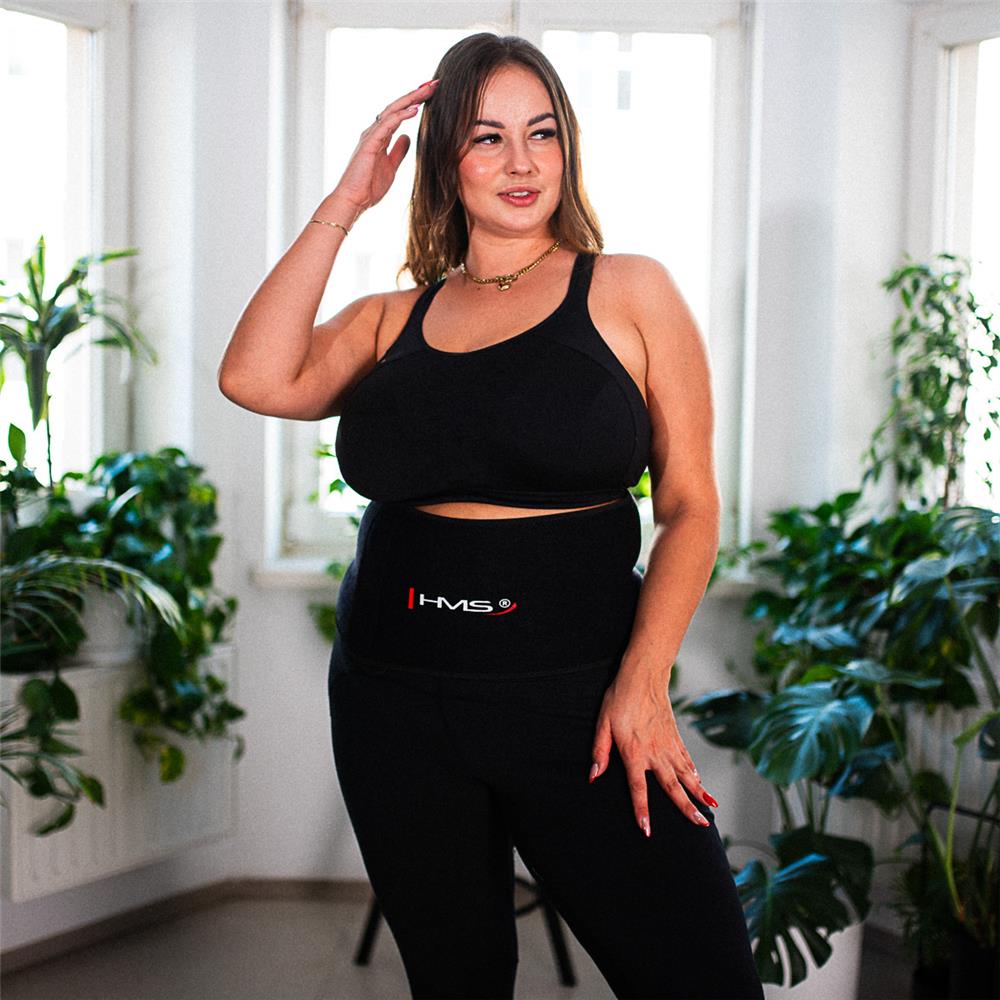 Bauchgürtel Neopren Plus Size Schwarz Fitnessgürtel | HMS BR163