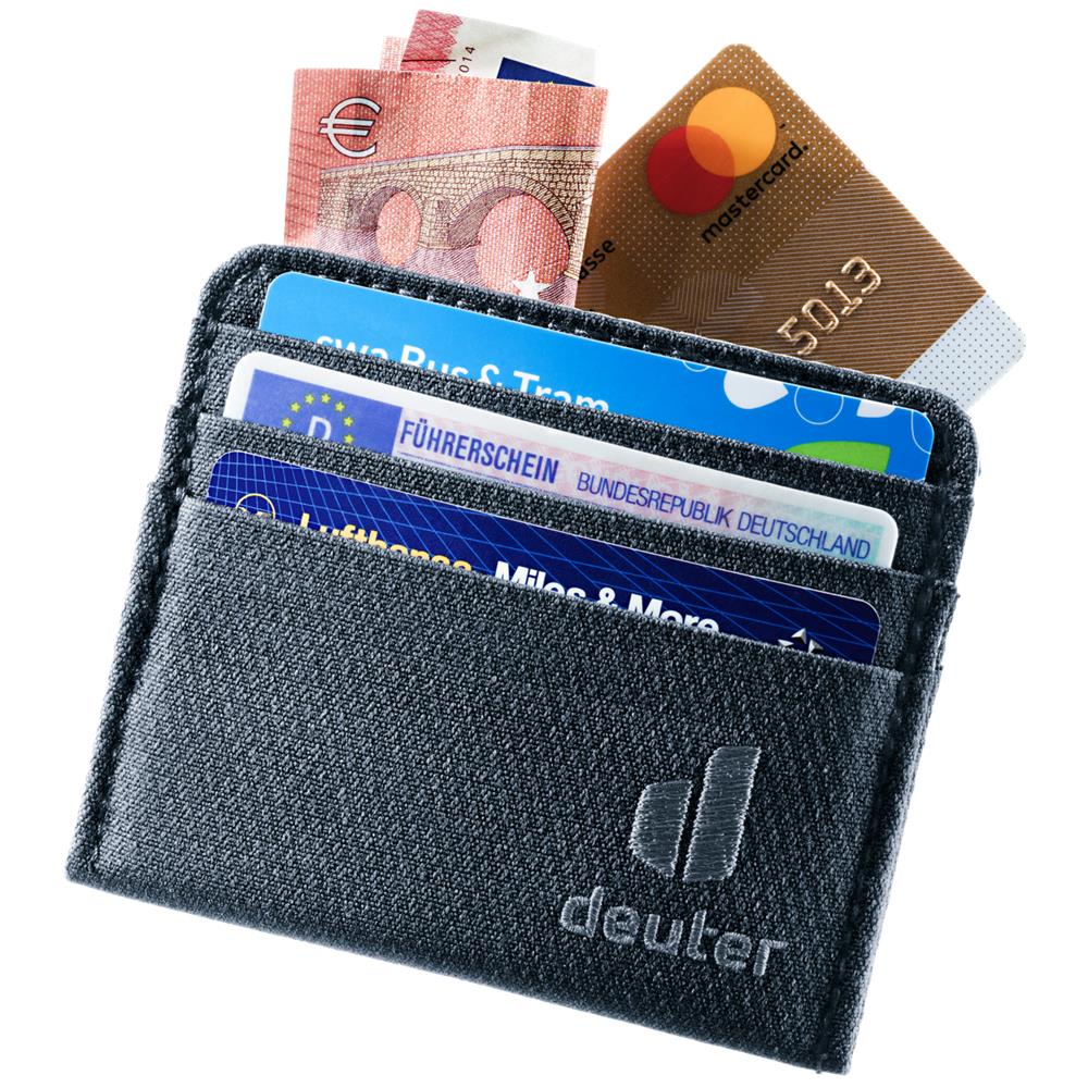 deuter Card Wallet, Reiseaccessoires, black (schwarz), Reiseetui, Geldbörse, Portemonnaie