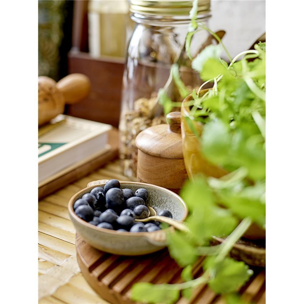 Bloomingville Dotta Schneidebrett, rund, in Braun, aus Mangoholz, 25,5x1,5 cm